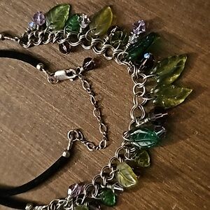 Handmade Necklace Velvet beads